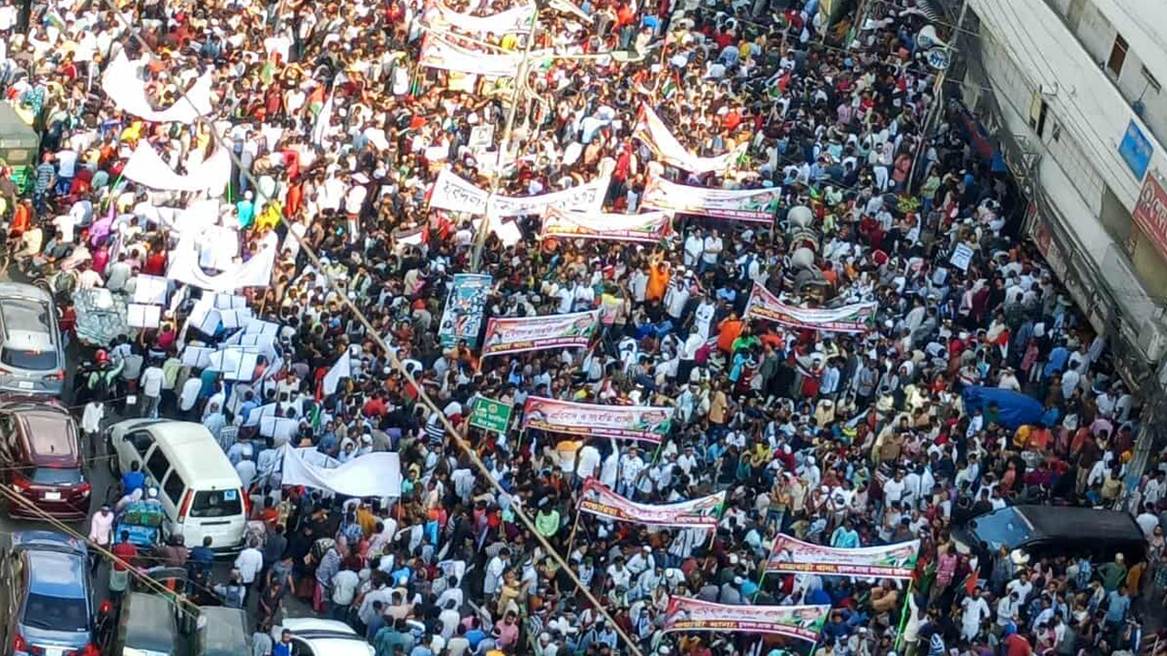 বিএনপির প্রতিবাদী র‌্যালি শুরু...