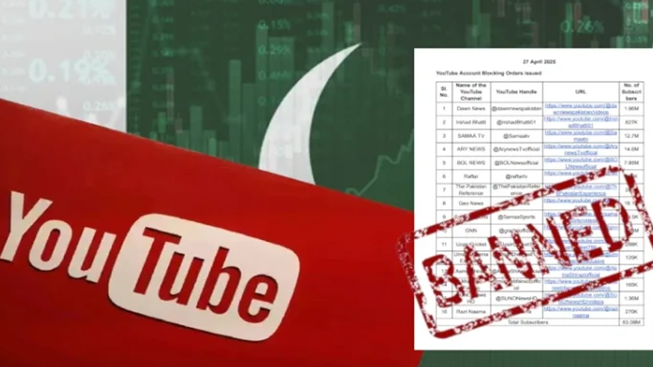 কাশ্মীর উত্তেজনায় টার্গেটে ইউটিউব চ্যানেল, ১৬টি বন...