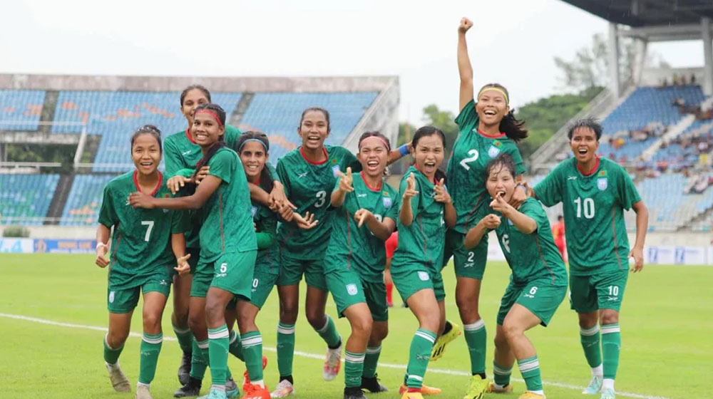 ঋতুপর্ণার জোড়া গোলে এশিয়ান কাপের পথে বাংলাদেশ...