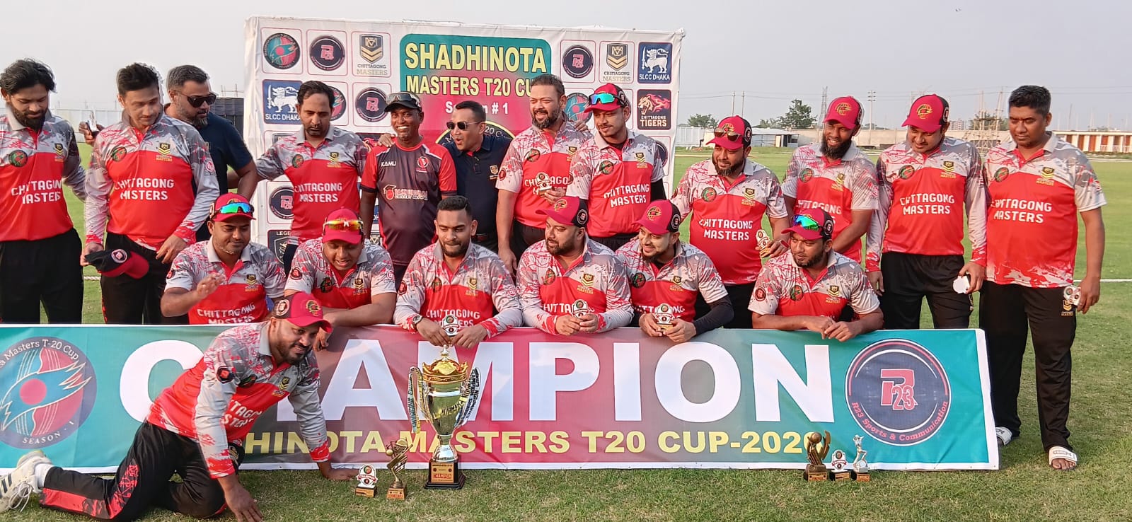 লিজেন্ড ক্রিকেট ক্লাবকে হারিয়ে স্বাধীনতা মাস্টার্স টি-২০ কাপে চ্যাম্পিয়ন চিটাগং মাস্টার্স